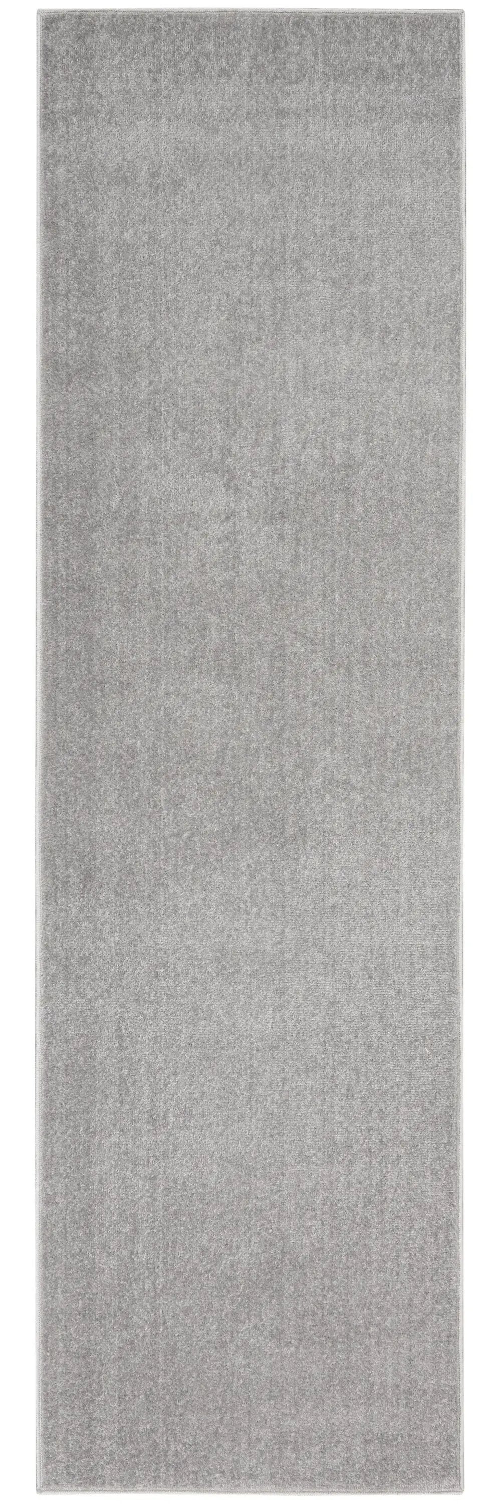 2' X 6' Silver Grey Non Skid Indoor Outdoor Runner Rug - Homeroots