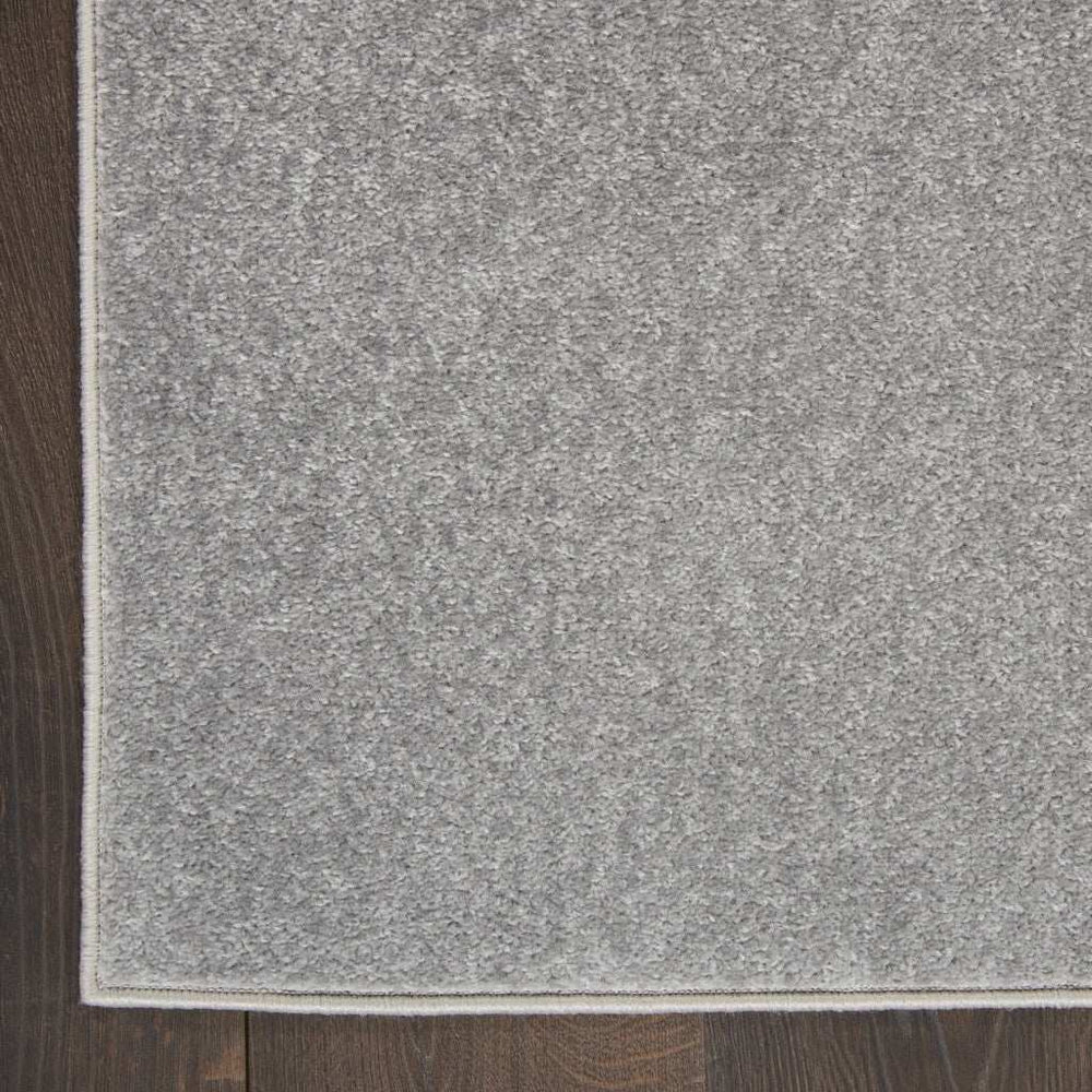 2' X 10' Silver Grey Non Skid Indoor Outdoor Runner Rug - Homeroots - Flyclothing LLC