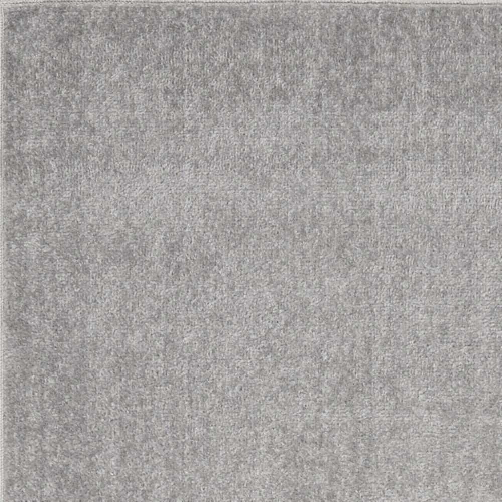 2' X 10' Silver Grey Non Skid Indoor Outdoor Runner Rug - Homeroots - Flyclothing LLC