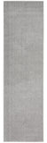 2' X 10' Silver Grey Non Skid Indoor Outdoor Runner Rug - Homeroots