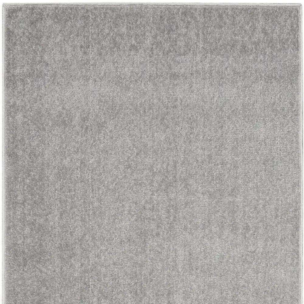 2' X 8' Silver Grey Non Skid Indoor Outdoor Runner Rug - Homeroots - Flyclothing LLC