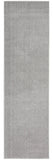 2' X 8' Silver Grey Non Skid Indoor Outdoor Runner Rug - Homeroots