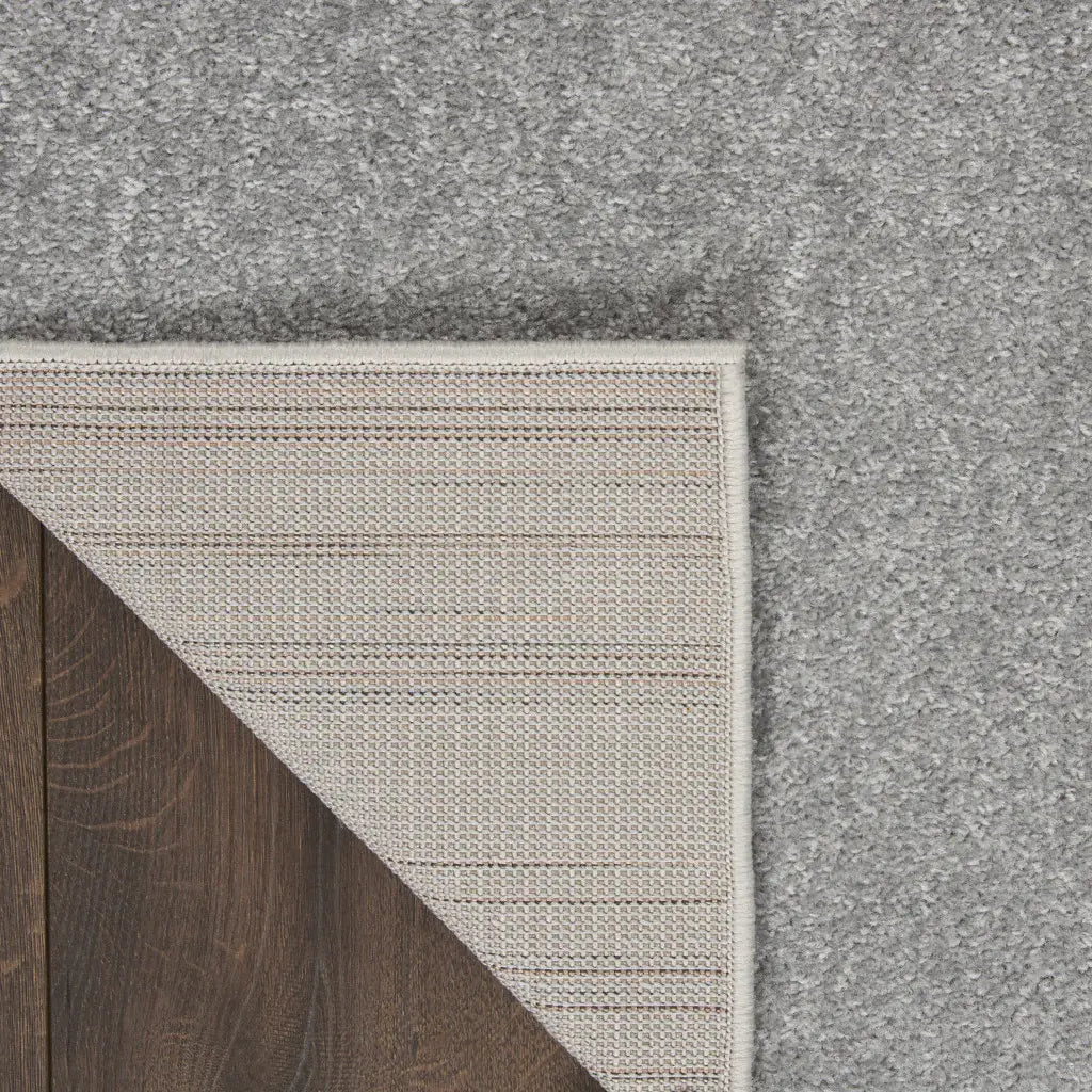 4' X 6' Silver Grey Non Skid Indoor Outdoor Area Rug - Homeroots - Flyclothing LLC