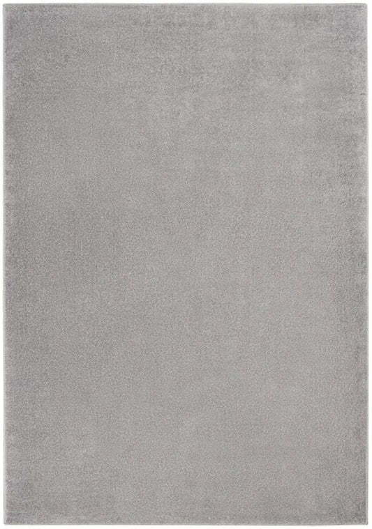 4' X 6' Silver Grey Non Skid Indoor Outdoor Area Rug - Homeroots - Flyclothing LLC