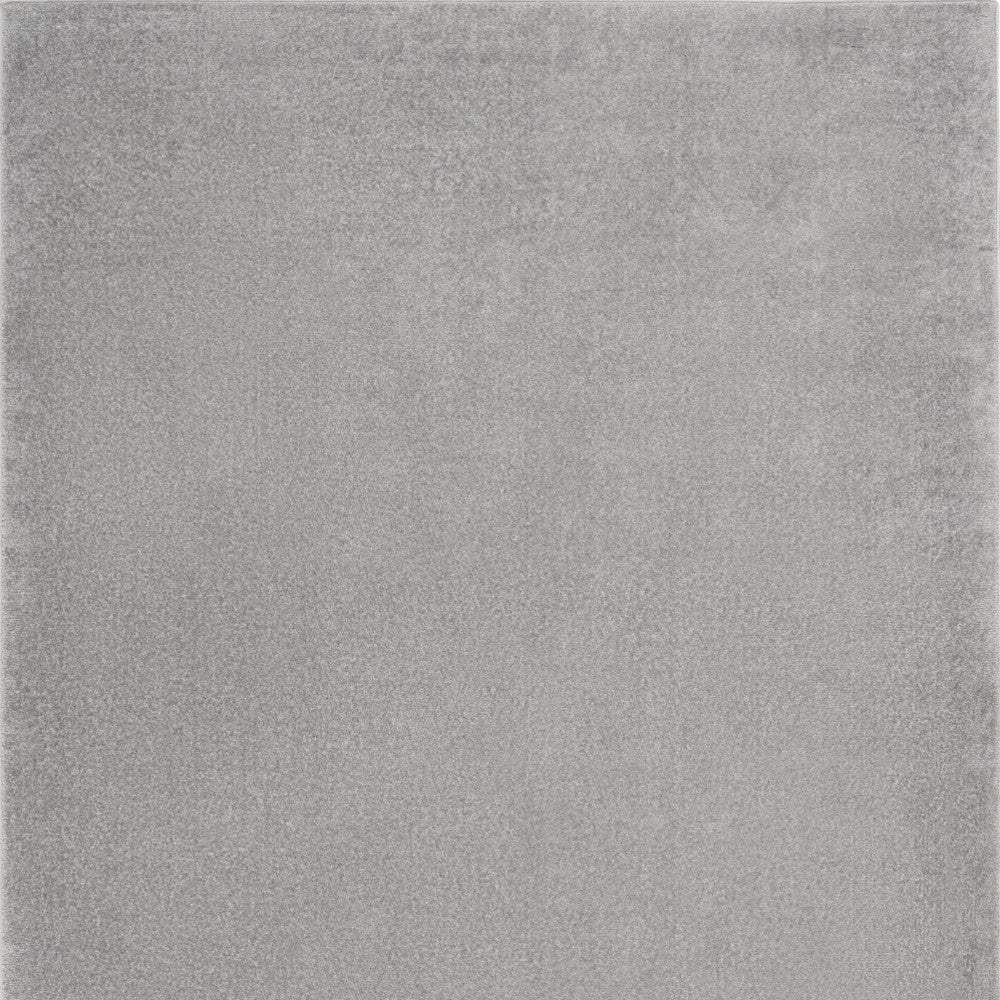 5' X 7' Silver Grey Non Skid Indoor Outdoor Area Rug - Homeroots - Flyclothing LLC