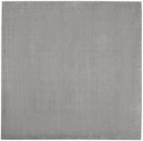 7' X 7' Silver Grey Square Non Skid Indoor Outdoor Area Rug - Homeroots - Flyclothing LLC