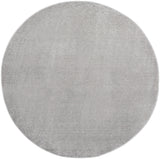 8' X 8' Silver Grey Round Non Skid Indoor Outdoor Area Rug - Homeroots