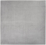 9' X 9' Silver Grey Square Non Skid Indoor Outdoor Area Rug - Homeroots