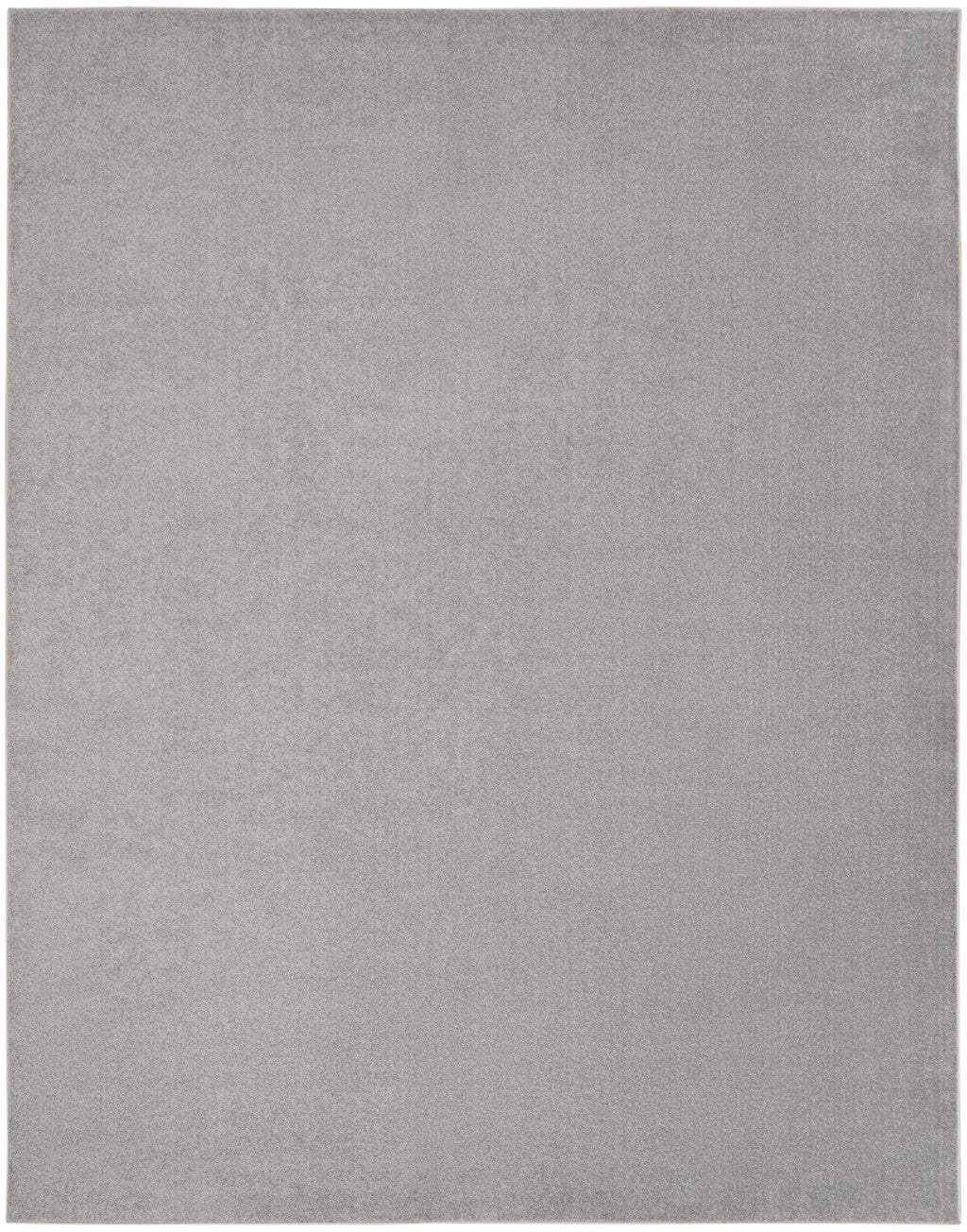 9' X 12' Silver Grey Non Skid Indoor Outdoor Area Rug - Homeroots - Flyclothing LLC