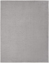 9' X 12' Silver Grey Non Skid Indoor Outdoor Area Rug - Homeroots - Flyclothing LLC