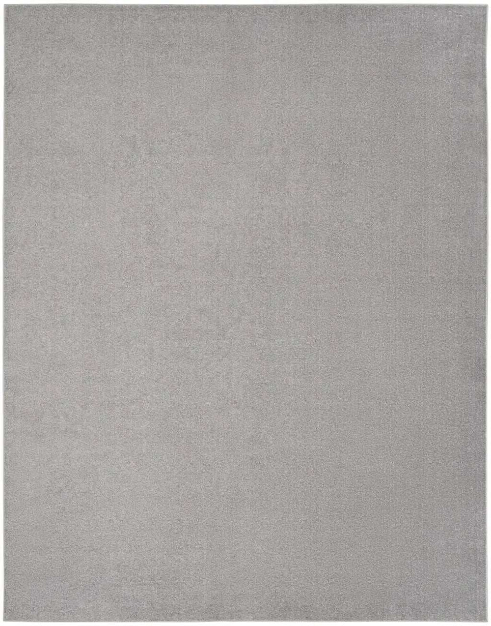 9' X 12' Silver Grey Non Skid Indoor Outdoor Area Rug - Homeroots - Flyclothing LLC