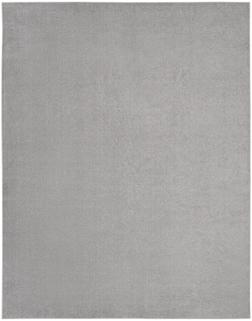 9' X 12' Silver Grey Non Skid Indoor Outdoor Area Rug - Homeroots