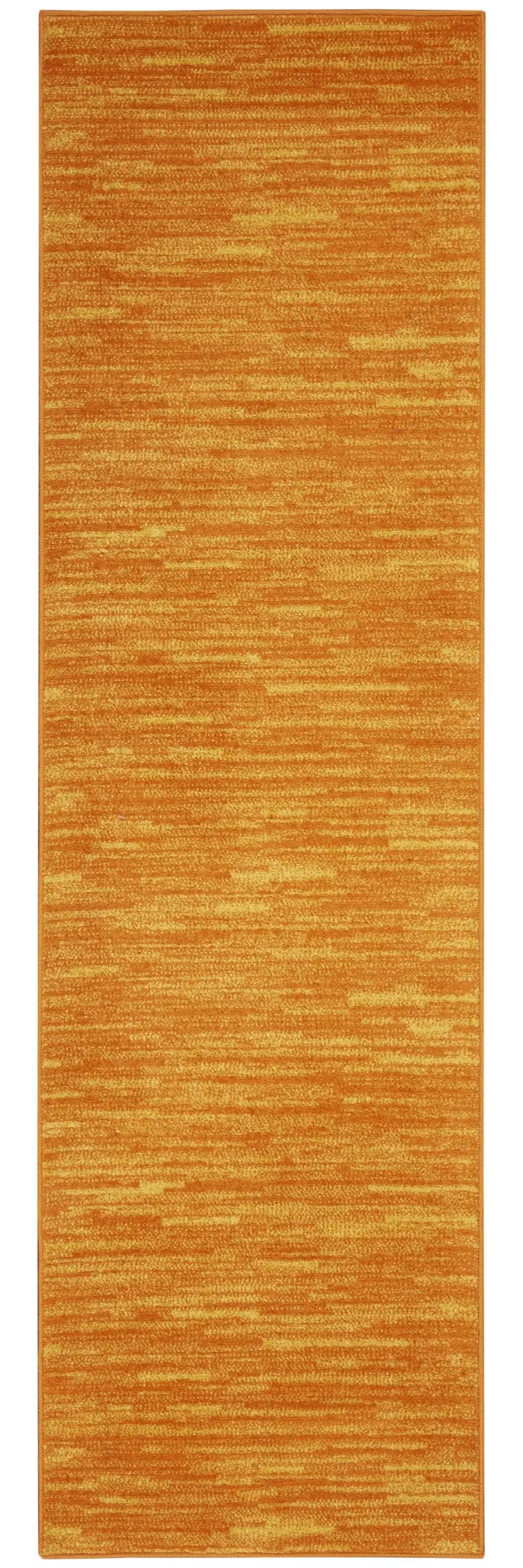 2' X 10' Sunburst Non Skid Indoor Outdoor Runner Rug - Homeroots