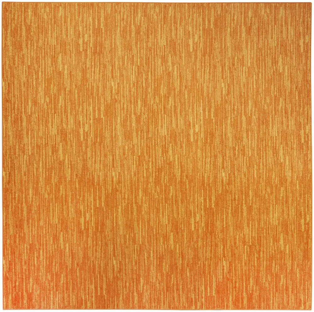 7' X 7' Sunburst Square Non Skid Indoor Outdoor Area Rug - Homeroots