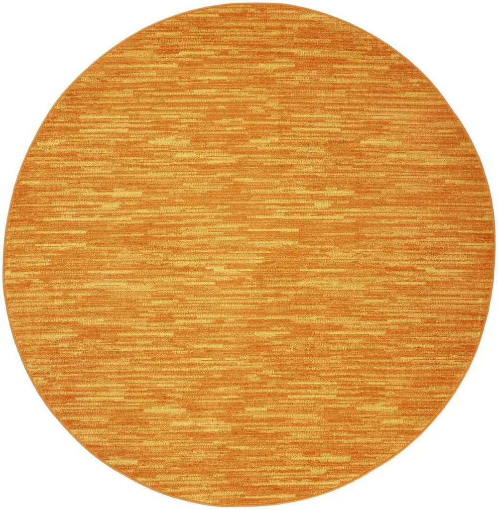 8' X 8' Sunburst Round Non Skid Indoor Outdoor Area Rug - Homeroots - Flyclothing LLC