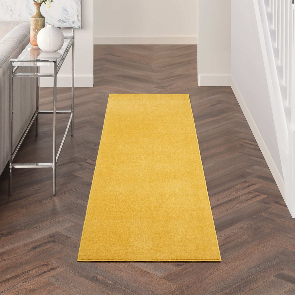 2' X 10' Yellow Non Skid Indoor Outdoor Runner Rug - Homeroots - Flyclothing LLC