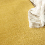 7' X 7' Yellow Square Non Skid Indoor Outdoor Area Rug - Homeroots - Flyclothing LLC