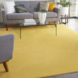 7' X 10' Yellow Non Skid Indoor Outdoor Area Rug - Homeroots - Flyclothing LLC
