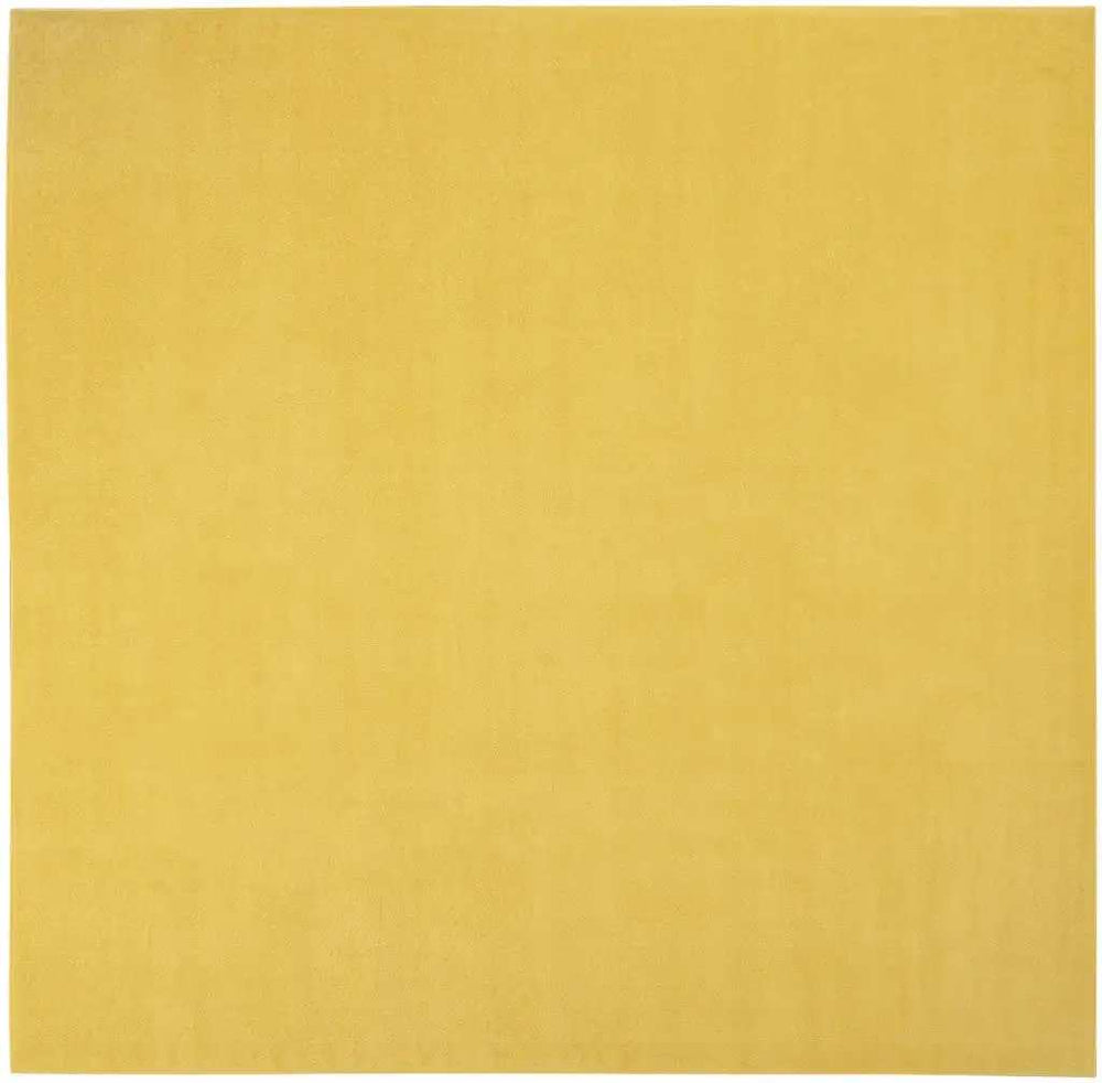 9' X 9' Yellow Square Non Skid Indoor Outdoor Area Rug - Homeroots - Flyclothing LLC