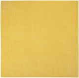 9' X 9' Yellow Square Non Skid Indoor Outdoor Area Rug - Homeroots