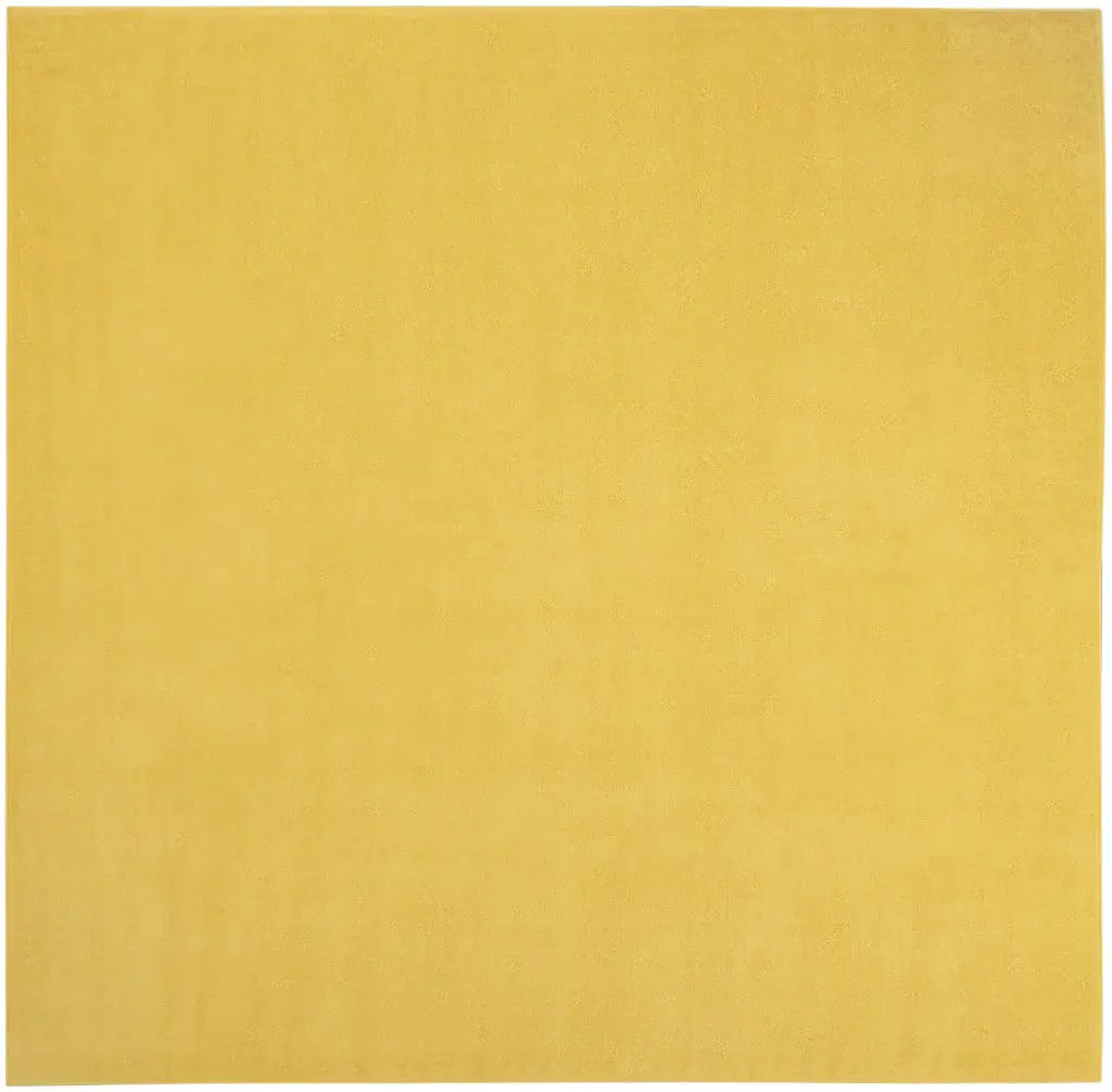 9' X 9' Yellow Square Non Skid Indoor Outdoor Area Rug - Homeroots - Flyclothing LLC