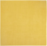 9' X 9' Yellow Square Non Skid Indoor Outdoor Area Rug - Homeroots