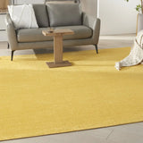 9' X 9' Yellow Square Non Skid Indoor Outdoor Area Rug - Homeroots - Flyclothing LLC