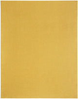 9' X 12' Yellow Non Skid Indoor Outdoor Area Rug - Homeroots - Flyclothing LLC