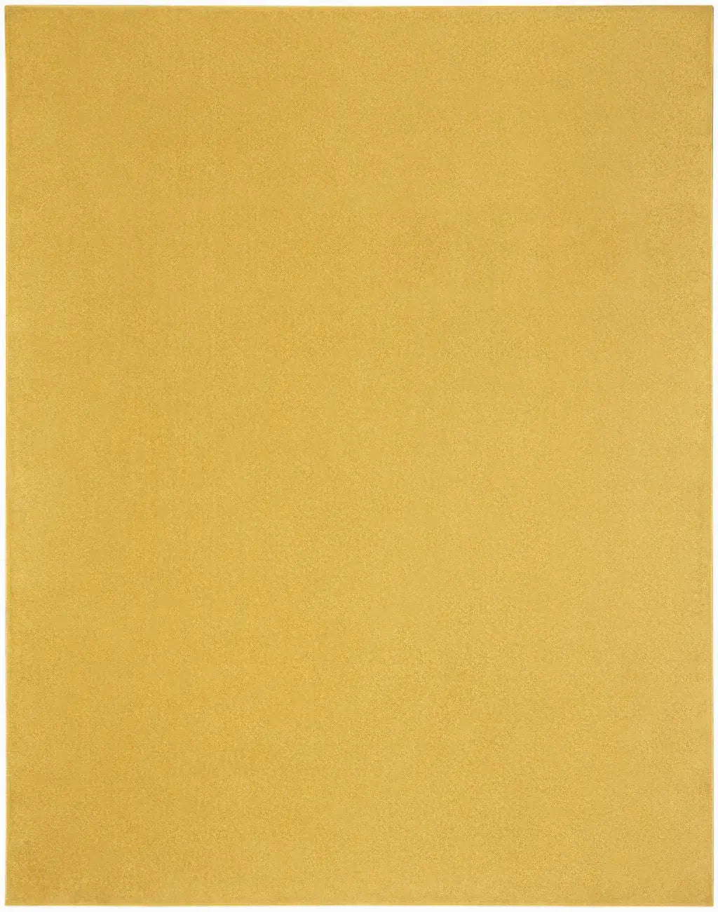 9' X 12' Yellow Non Skid Indoor Outdoor Area Rug - Homeroots - Flyclothing LLC