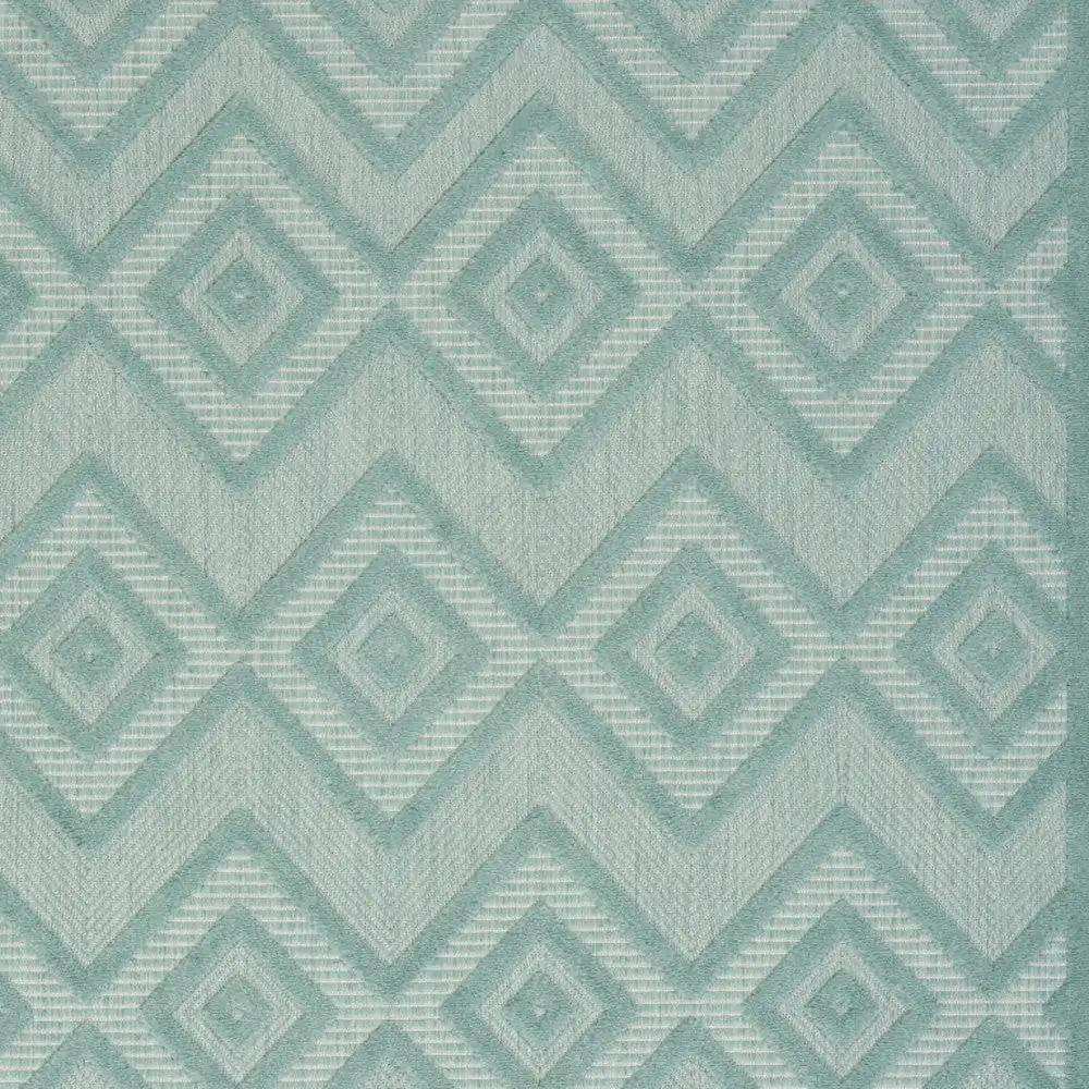 5' X 7' Aqua And Teal Argyle Indoor Outdoor Area Rug - Homeroots - Flyclothing LLC