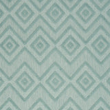 6' X 9' Aqua And Teal Argyle Indoor Outdoor Area Rug