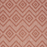 6' X 9' Coral Orange Argyle Indoor Outdoor Area Rug