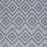 6' X 9' Denim Blue Argyle Indoor Outdoor Area Rug - Homeroots - Flyclothing LLC