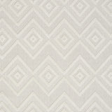 5' X 7' Ivory And White Argyle Indoor Outdoor Area Rug