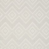 6' X 9' Ivory And White Argyle Indoor Outdoor Area Rug
