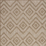 5' X 7' Natural Beige Argyle Indoor Outdoor Area Rug - Homeroots - Flyclothing LLC