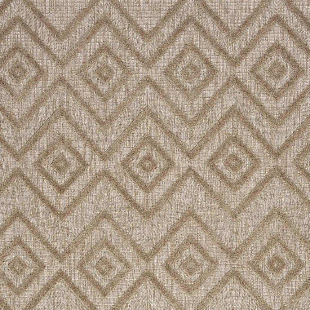 6' X 9' Natural Beige Argyle Indoor Outdoor Area Rug - Homeroots - Flyclothing LLC
