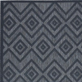 5' X 7' Navy Blue Argyle Indoor Outdoor Area Rug - Homeroots - Flyclothing LLC
