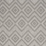 6' X 9' Silver Grey Argyle Indoor Outdoor Area Rug - Homeroots - Flyclothing LLC