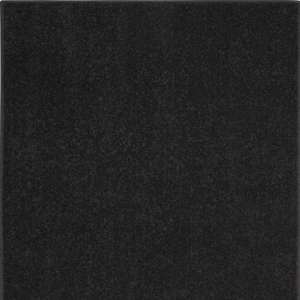 2' X 4' Black Non Skid Indoor Outdoor Runner Rug - Homeroots - Flyclothing LLC