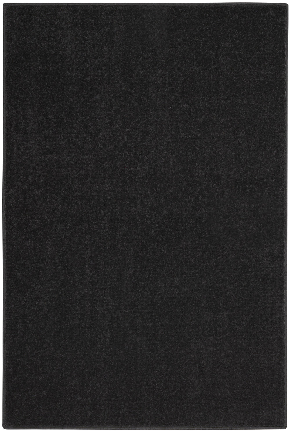 2' X 4' Black Non Skid Indoor Outdoor Runner Rug - Homeroots