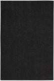 2' X 4' Black Non Skid Indoor Outdoor Runner Rug - Homeroots