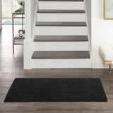 2' X 4' Black Non Skid Indoor Outdoor Runner Rug - Homeroots - Flyclothing LLC