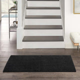 2' X 4' Black Non Skid Indoor Outdoor Runner Rug - Homeroots - Flyclothing LLC