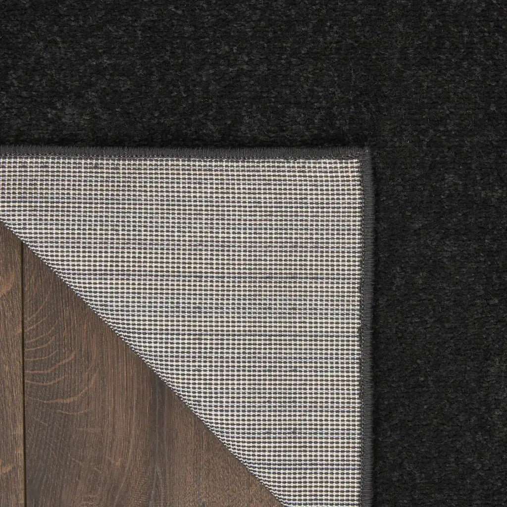 3' X 5' Black Stain Resistant Indoor Outdoor Area Rug - Homeroots - Flyclothing LLC