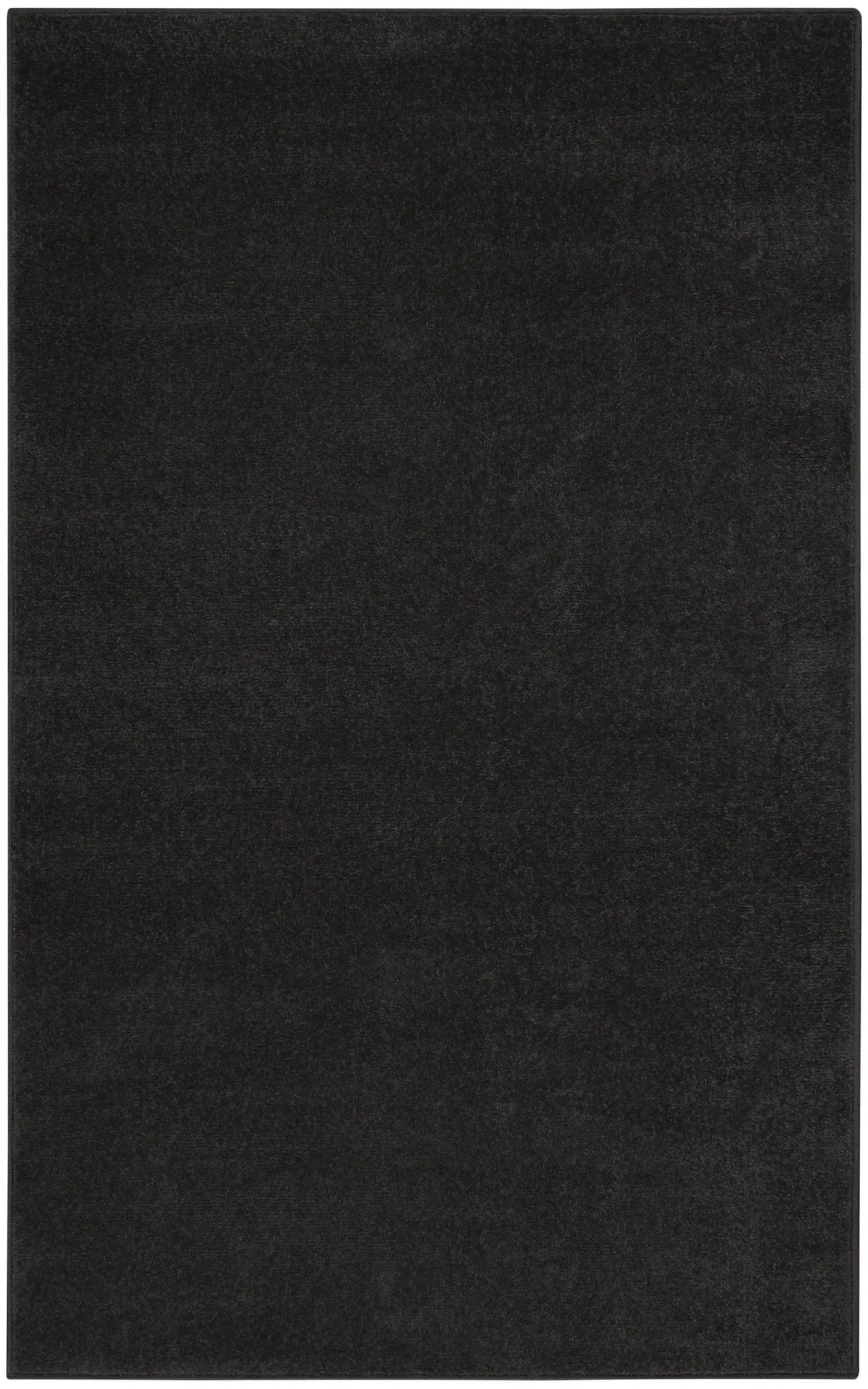 3' X 5' Black Stain Resistant Indoor Outdoor Area Rug - Homeroots - Flyclothing LLC