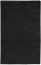 3' X 5' Black Stain Resistant Indoor Outdoor Area Rug - Homeroots - Flyclothing LLC