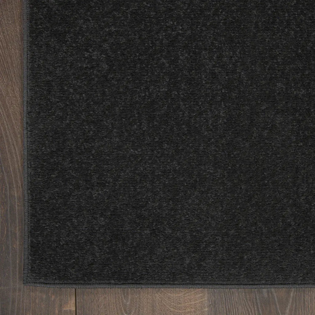 3' X 5' Black Stain Resistant Indoor Outdoor Area Rug - Homeroots - Flyclothing LLC