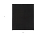 3' X 5' Black Stain Resistant Indoor Outdoor Area Rug - Homeroots - Flyclothing LLC