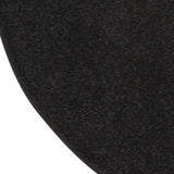 4' X 4' Black Round Non Skid Indoor Outdoor Area Rug - Homeroots
